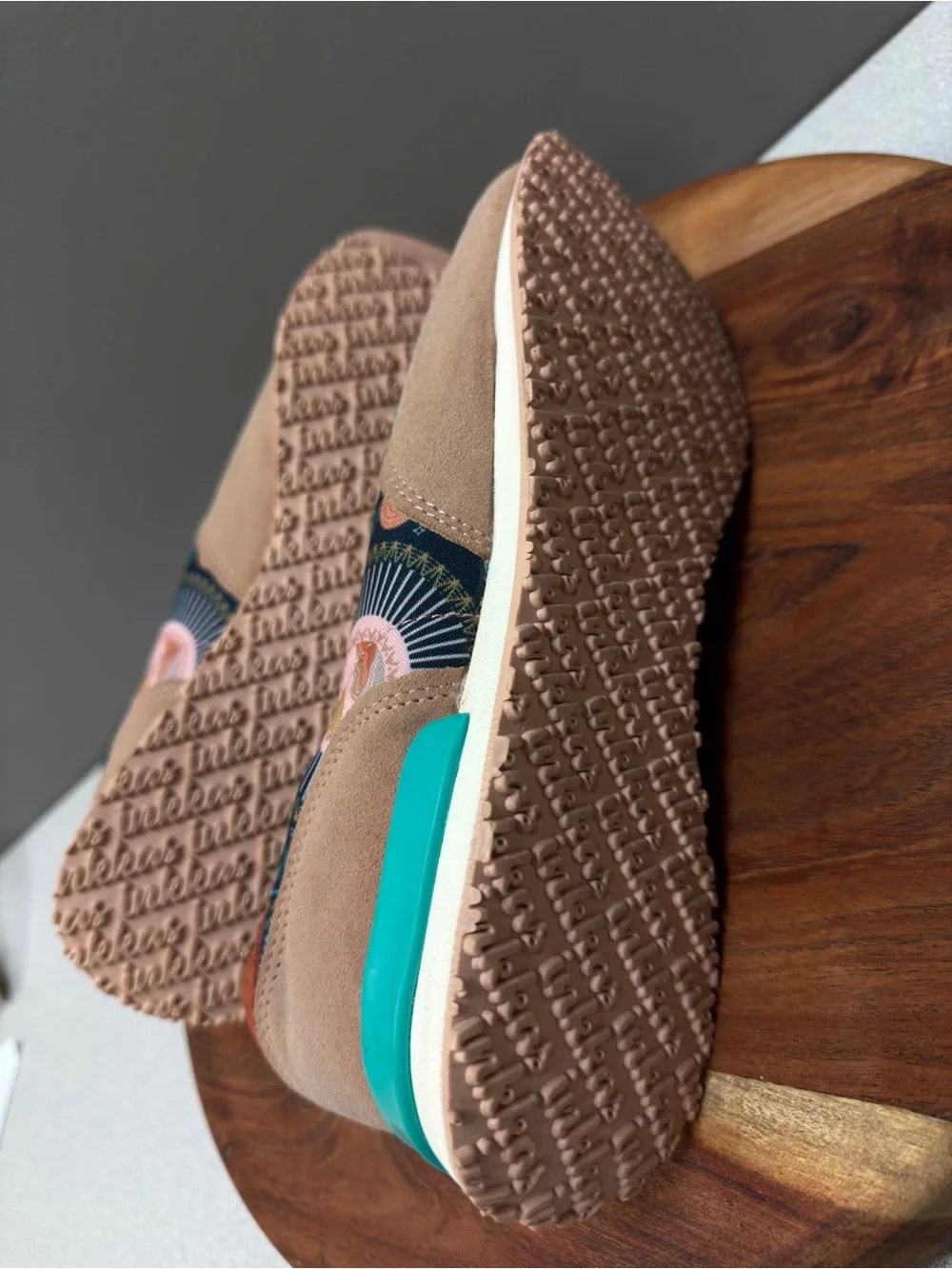 Inkkas Desert Landscape Sneakers | Southwestern Cactus Print Lace-Up Shoes sz 10 - Picture 13 of 13